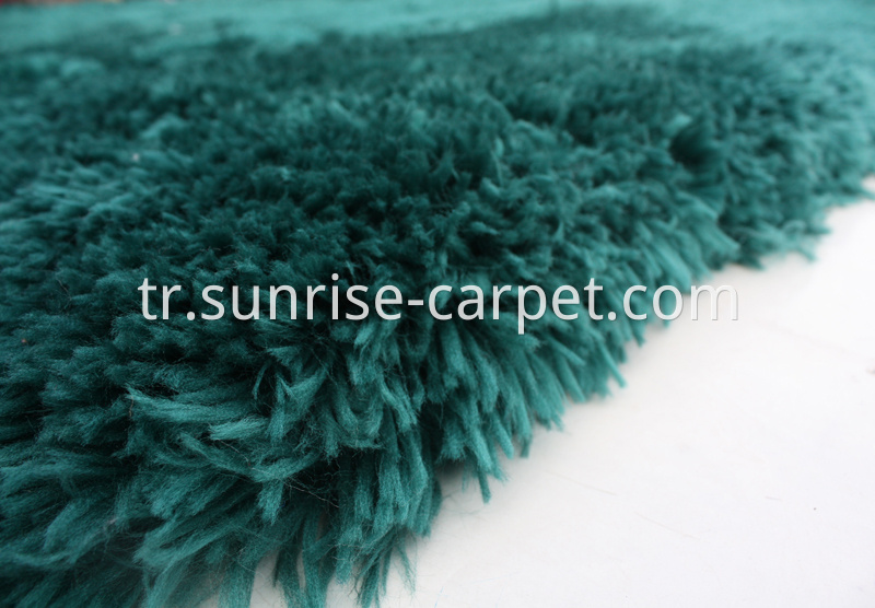 Soft Imitation Fur Shaggy Blue Rug